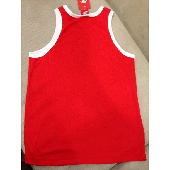 Nike Ace Logo Red Tank Top Unwashed The Rock Pain & Gain Movie Small